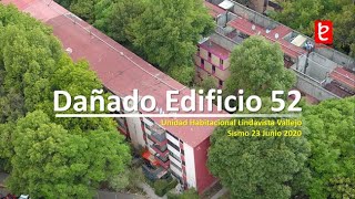 Dañado Edificio 52 UH Lindavista Sismo 23 Junio 2020  wwwedemxcom [upl. by Anemaj20]