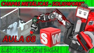 TUBO REDONDO CALANDRADO  TEE  Y  CHAPAS METÁLICAS AULA 08 SOLIDWORKS 2017 [upl. by Cornelle902]