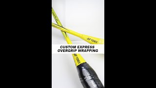 How to customize badminton racquet grip [upl. by Ynahpit]