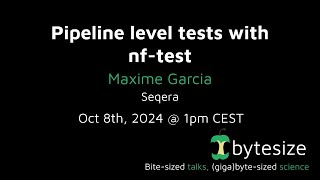 nfcorebytesize Making pipeline level tests with nftest [upl. by Odnumyer49]