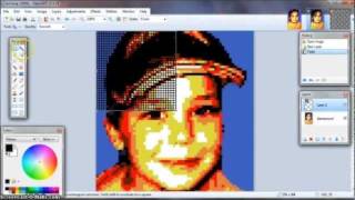 How to make a Lego Mosaic Portrait [upl. by Dadirac]