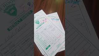 Results card for School  School Exams  schoolcraft how ytytviral youtuber youtube [upl. by Enitsej]