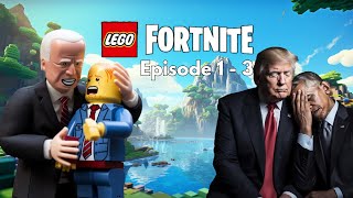 Presidents Play Lego Fortnite Episodes 1  3 [upl. by Stutsman143]