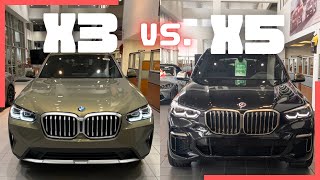 Car Comparison 2023 BMW X3 vs 2023 BMW X5 Which BMW SUV is best for you [upl. by Jeffcott]