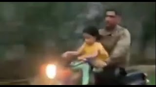 Lightning Dhoni takes Ziva on a bike ride [upl. by Folberth757]