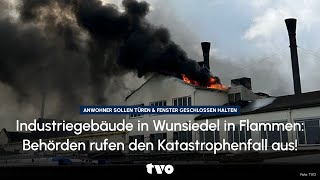 Katastrophenfall nach Großfeuer in Wunsiedel Über 500 Einsatzkräfte kämpfen gegen Flammen amp Rauch [upl. by Aititel454]