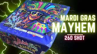 mardi gras mayhem 260 shot firework [upl. by Waterman445]