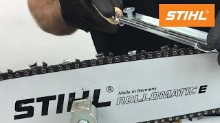 How to sharpen your chain the right way on a STIHL Chainsaw [upl. by Earal]