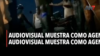 Audiovisual muestra como agentes golpean a un joven [upl. by Snell988]