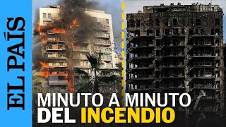 VALENCIA  Cronología del incendio 24 horas contra el fuego  EL PAÍS [upl. by Aimerej90]