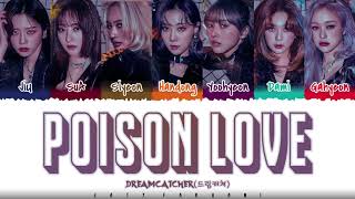 DREAMCATCHER  POISON LOVE Lyrics Color CodedHanRomEng [upl. by Macmullin935]