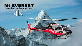 Everest Helicopter Tour Over view of Everest Gokyo Kala Patthar EBC Cho Oyu Lhotse Makalu [upl. by Alrats691]