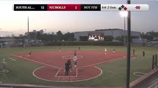 Nicholls Softball vs South Alabama [upl. by Andriana]