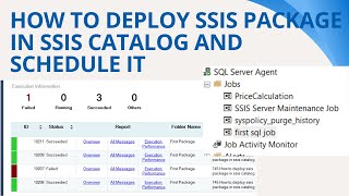 145 How to deploy ssis package in ssis catalog and schedule it [upl. by Tanberg]