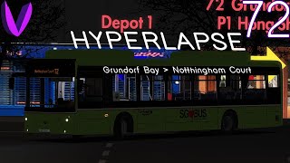 Hyperlapse  OMSI 2  GAS  quotYutong E12quot  GreatGrundorf 2  Service 72 Hyperlapse [upl. by Rezeile349]