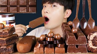 MUKBANG ASMRㅣSweet Chocolate Dessert Maltesers Snacks Cake Ice Cream🍫Korean 후니 Hoony Eating Sound [upl. by Adnarym]