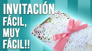 Invitacion de boda fácil de hacer [upl. by Navlys466]