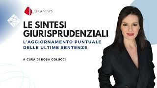 𝐉𝐔𝐑𝐀𝐍𝐄𝐖𝐒  𝐋𝐄 𝐒𝐈𝐍𝐓𝐄𝐒𝐈 𝐆𝐈𝐔𝐑𝐈𝐒𝐏𝐑𝐔𝐃𝐄𝐍𝐙𝐈𝐀𝐋𝐈  Edizione 6 settembre 2024 [upl. by Aksehcnarf]