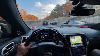 2 TRACKHAWKS 1 HELLCAT amp 1 ZL1 CRUISE ON HIGHWAY [upl. by Anrim]