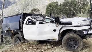 Hilux Rollover Salvage  Blue Rag Range Track Mt Selwyn [upl. by Asille222]