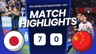 Japan 70 China PR  FIFA World Cup Qualifying  AFC Asian Qualifiers [upl. by Ennovaj]