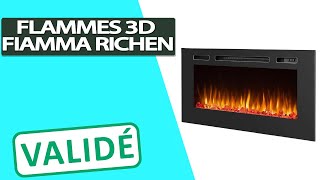 Avis Cheminée électrique Fiamma RICHENavec Effet de Flammes 3D [upl. by Ahsitniuq]