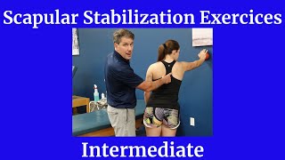 Scapular Stability Exercises Intermediate [upl. by Nnauol]