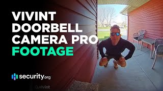 Vivint Doorbell Camera Pro Gen 2  Sample Recordings [upl. by Aerdnat]