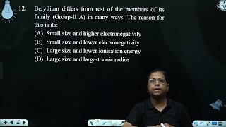 Beryllium differs from rest of the members of its family GroupII A in many ways The reason f [upl. by Georgiana]