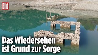 GRIECHENLAND Versunkenes Dorf taucht nach 45 Jahre wieder auf [upl. by Saunder449]