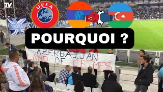 QARABAGOM LES DRAPEAUX DE LA DISCORDE  UEFA amp AZERBAÏDJAN LIENS TROUBLES [upl. by Gram]