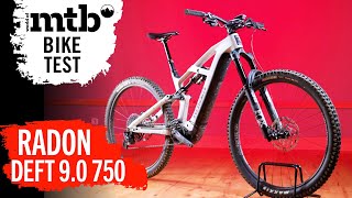 Radon Deft 90 750 I Enduro EMTB I Bosch Performance CX Line I 750 WH I Fox 38 [upl. by Ardenia756]