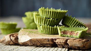 Organic Matcha Almond Butter Cups Recipe [upl. by Maurili]