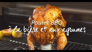 Comment faire un poulet à la bière sur le bbq [upl. by Bergwall73]