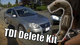 Common Rail TDI Delete Kit Install  CRAZY Turbo Spool  MK5Mk6 TDI [upl. by Weinhardt819]