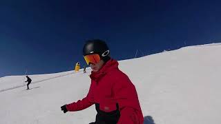 Sunny Andermatt Snowboarding in Winter 24 [upl. by Atiuqehs]