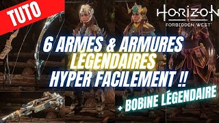 TUTO  6 ARMES ET ARMURES LÉGENDAIRES FACILE A AVOIR DANS HORIZON FORBIDDEN WEST  ASTUCE [upl. by Fleeta]