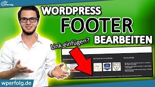 WordPress Footer Bearbeiten Impressum Footer Link in Widget einfügen  Footer Farbe ändern  2024 [upl. by Raila]