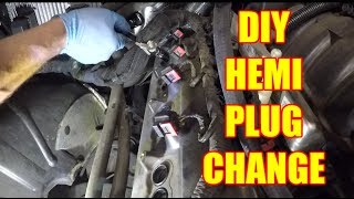 HOW TO Change HEMI Spark Plugs  57L HEMI DIY [upl. by Mickey209]