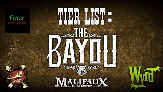 TIER LIST The Bayou  Malifaux M3E  FT Goonhammer amp badfauxhaku6792  GG3 2022 [upl. by Ecela]