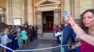 Il matrimonio di Valerio Scanu in Campidoglio [upl. by Aelak]