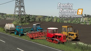 FS19 Timelapse 21 2xДТ75 МТЗ82 ВТ90А культивация пахота [upl. by Adarbil]