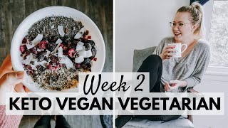 Keto Vegan Vegetarian Pescatarian Meals  Ketotarian Diet Week 2 [upl. by Acemat]