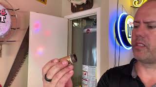 Rheem water heater inspection gas test anode rod removal [upl. by Dugan189]