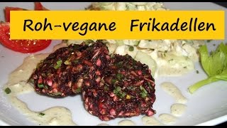 Vegane Rohkost Frikadellen aus dem SaftTrester deftig amp köstlich [upl. by Drannek918]