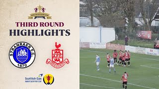 Stranraer 01 Airdrieonians  Scottish Gas Mens Scottish Cup Third Round Highlights [upl. by Sherurd]