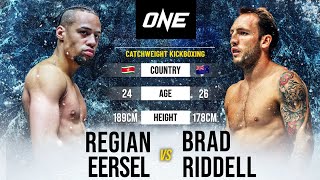 Regian Eersel vs Brad Riddell  Full Fight Replay [upl. by Llenrod]