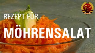 Schnell amp einfach Möhrensalat mit Apfel zubereiten wie früher  alte Rezepte aus dem Osten 014 [upl. by Aknayirp]