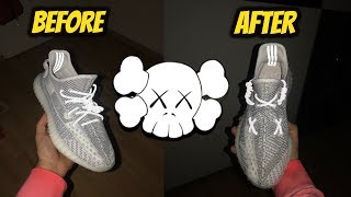 HOW TO LACE YEEZYS KAWS STYLE STEP BY STEP [upl. by Katharina173]