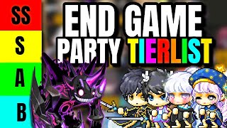 Maplestory End Game Party Bossing Tierlist [upl. by Bengt]